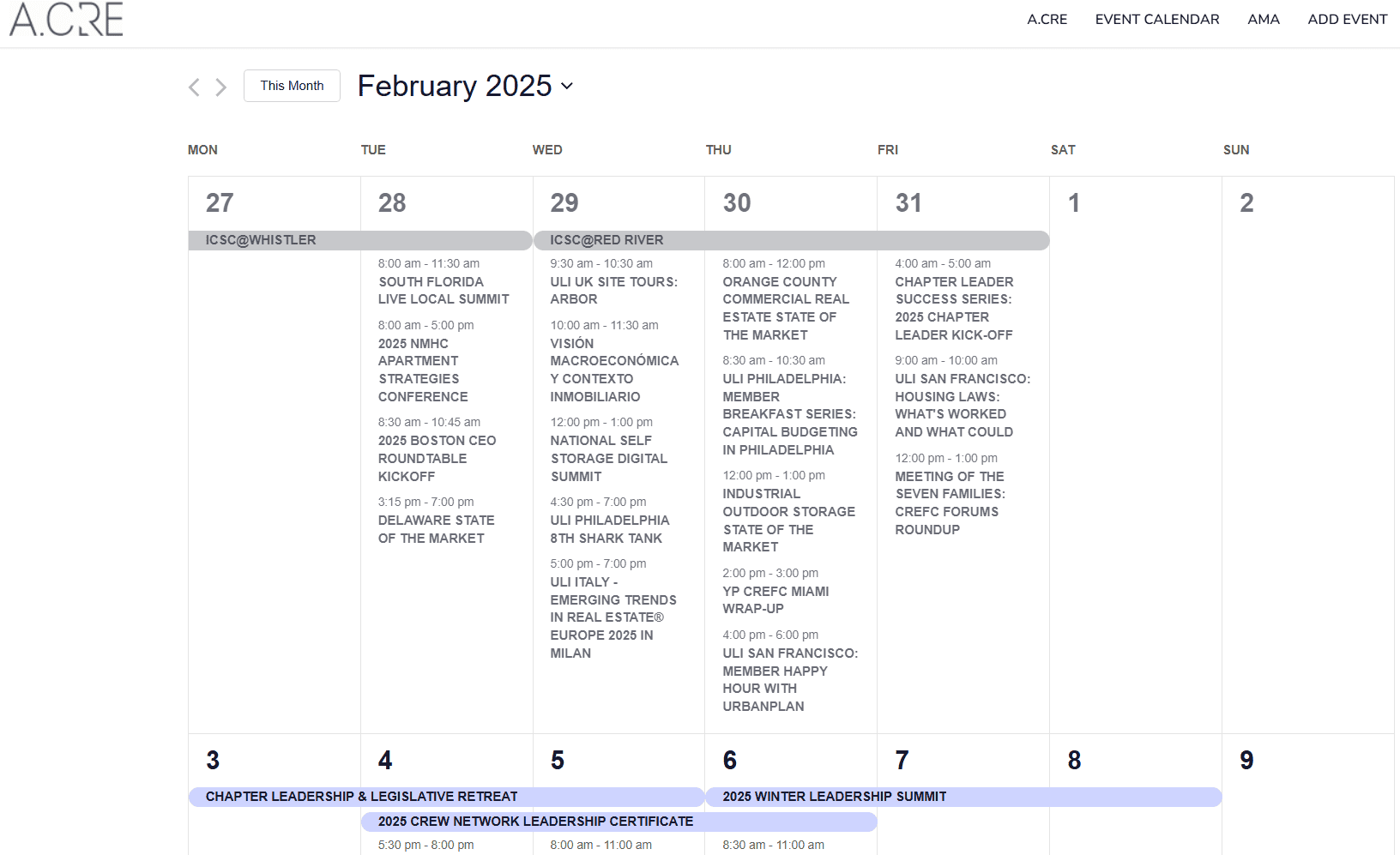 Eventos inmobiliarios Latinoamérica